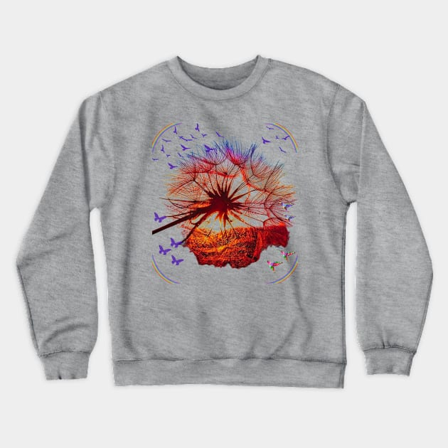 Some Seeds Blow In The Wind Crewneck Sweatshirt by The Global Worker